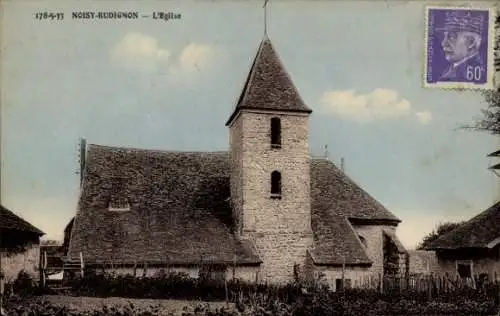 Ak Noisy-Rudignon Seine-et-Marne, Kirche