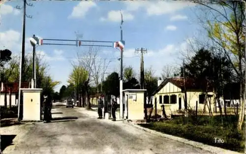 Ak Martignas sur Jalle Gironde, Camp de Souge, L'Entree du Camp