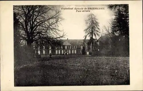 Ak St. Germain sur Eaulne Seine-Maritime, Landwirtschaftliches Waisenhaus, Rückseite