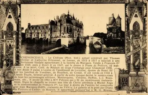 Ak Chenonceaux Indre et Loire, Schloss