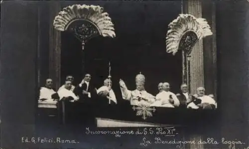 Foto Papst Pius XI., Achille Ambrogio Damiano Ratti