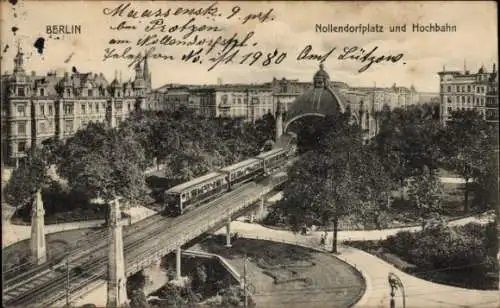 Ak Berlin Schöneberg, Nollendorfplatz, Hochbahn