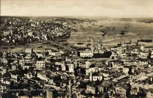 Ak Konstantinopel Istanbul Türkei, Vue Panoramique du Port, Blick auf die Stadt