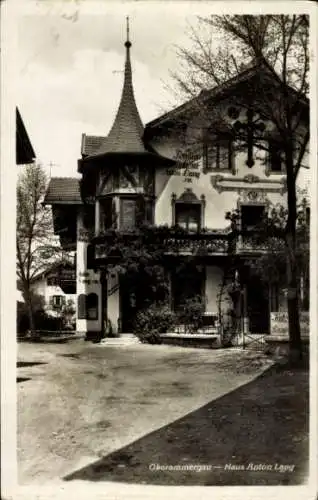 Ak Oberammergau in Oberbayern, Haus Anton Lang