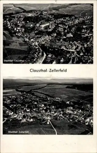 Ak Clausthal Zellerfeld im Oberharz, Gesamtansichten