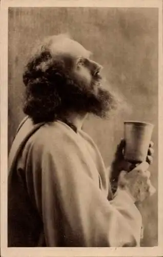 Ak Oberammergau in Oberbayern, Jesus beim Abendmahle, Passionsspiele 1922