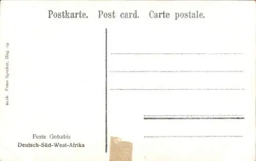 Ak Gobabis Namibia Deutsch Südwestafrika, Festung