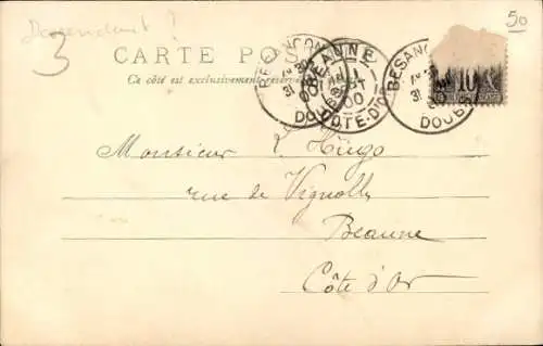 Litho Victor Marie Hugo, Schriftsteller, Politiker