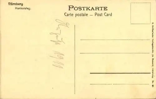 Ak Nürnberg in Mittelfranken, Henkersteg
