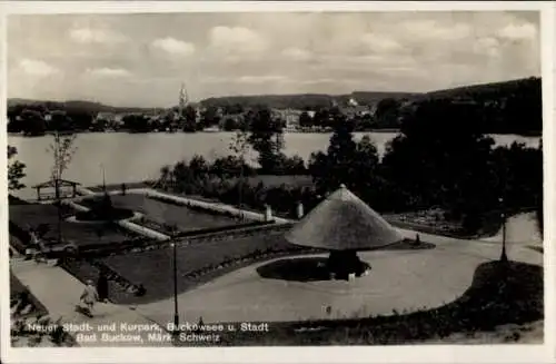 Ak Buckow in der Märkischen Schweiz, Kurpark, Buckowsee