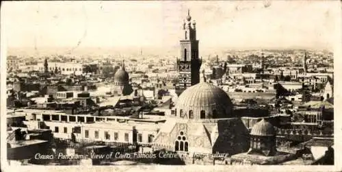 Ak Kairo Ägypten, Panoramic View, Famous Centre of Arab Culture