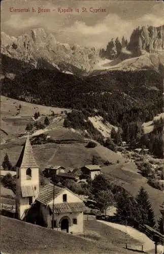 Ak St. Zyprian Trentino Südtirol, Tierser Tal, Kapelle