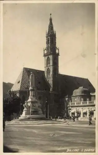 Ak Bolzano Bozen Trentino Südtirol, Duomo, Dom, Denkmal