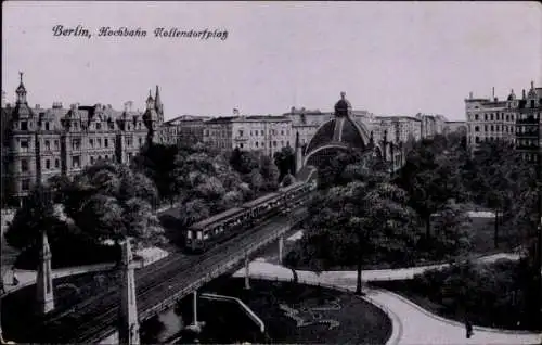 Ak Berlin Schöneberg, Bahnhof Nollendorfplatz, U Bahn, Hochbahn