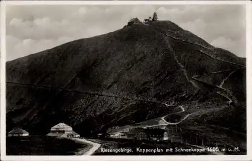 Ak Malá Úpa Kleinaupa Riesengebirge Region Königgrätz, Schneekoppe, Koppenplan