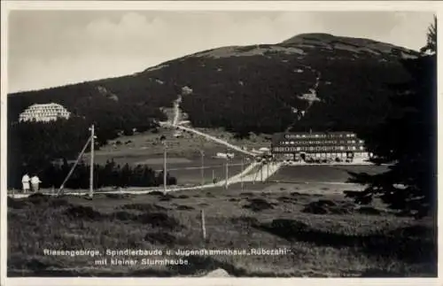 Ak Spindleruv Mlýn Spindlermühle Riesengebirge Region Königgrätz, Špindlerova bouda, Spindlerbaude