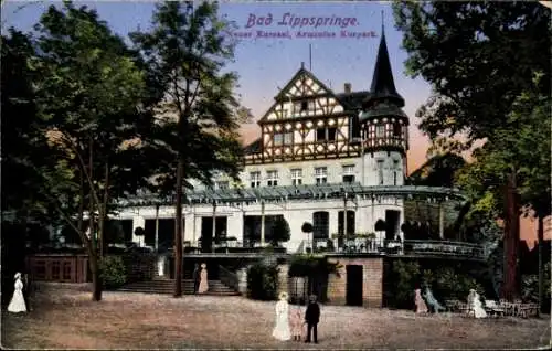 Ak Bad Lippspringe in Westfalen, Neuer Kursaal, Arminius Kurpark