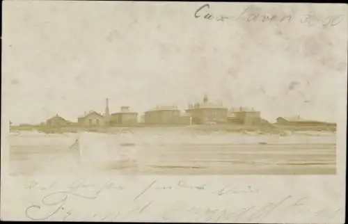 Foto Ak Nordseebad Cuxhaven, Strand, Boot