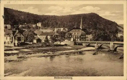 Ak Hohenlimburg Hagen in Westfalen, Teilansicht, Brücke