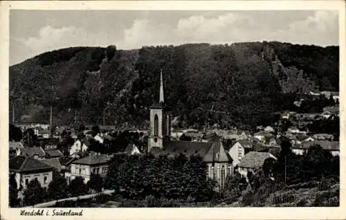 Ak Werdohl im Sauerland, Gesamtansicht, Kirche