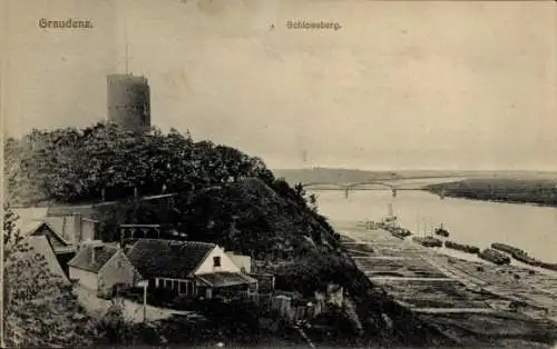 Ak Grudziądz Graudenz Westpreußen, Schlossberg