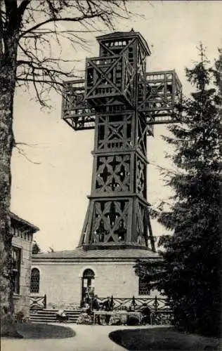 Ak Stolberg im Harz, Großer Auerberg, Josephshöhe, Alter Holzturm