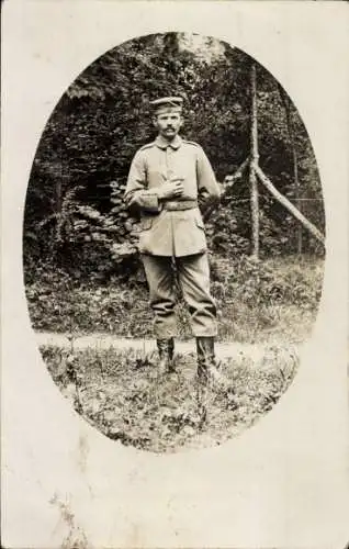 Foto Ak Möhringen Stuttgart in Württemberg, Deutscher Soldat in Uniform, Portrait, I WK