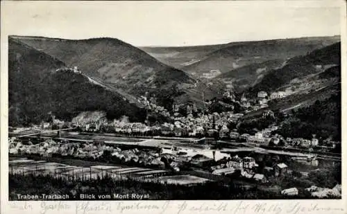 Ak Traben Trarbach an der Mosel, Panorama vom Mont Royal aus