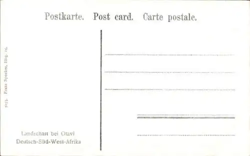 Ak Otavi Namibia Deutsch Südwestafrika, Landschaft