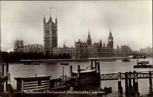 Ak City of Westminster, London, England, Häuser des Parlaments