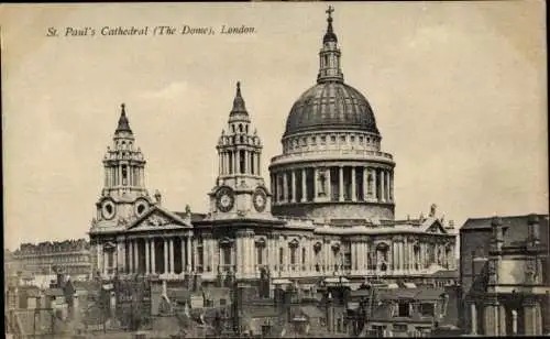 Ak London City England, St. Pauls Kathedrale