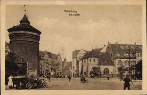 Ak Nürnberg in Mittelfranken, Königstor