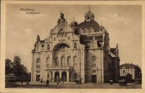 Ak Nürnberg in Mittelfranken, Stadttheater