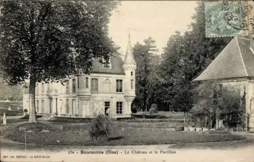 Ak Boursonne Oise, Schloss, Pavillon