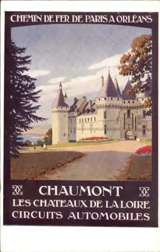 Künstler Ak Duval, C., Blois Loir et Cher, Chaumont, Chateaux de la Loire, Eisenbahn