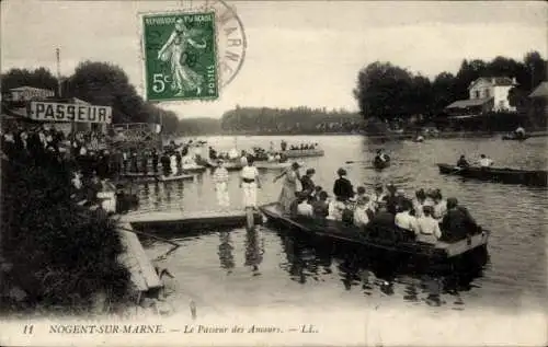 Ak Nogent sur Marne Val de Marne, Le Passeur des Amours