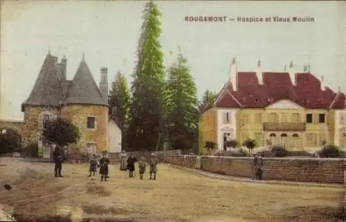 Ak Rougemont Doubs, Hospice, Vieux Moulin