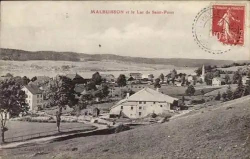 Ak Malbuisson Doubs, Panorama, Lake Saint-Point