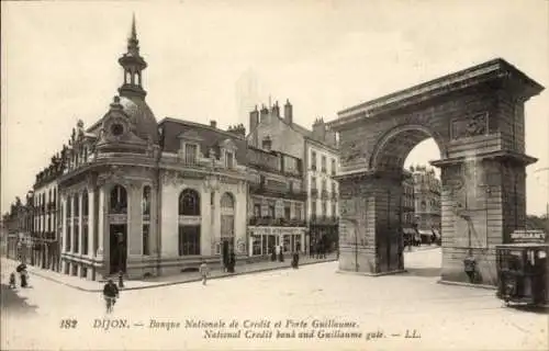 Ak Dijon Côte d'Or, Banque Nationale de Credit, Porte Guillaume