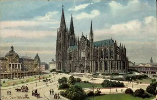 Ak Köln Rhein, Dom Südseite