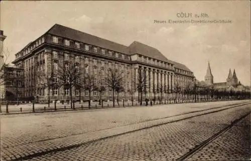 Ak Köln am Rhein, Neues Eisenbahndirektionsgebäude