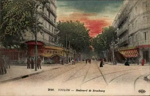 Ak Toulon Var, Boulevard de Straßburg