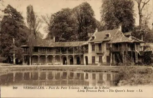 Ak Versailles-Yvelines, Parc du Petit Trianon, Maison de la Reine