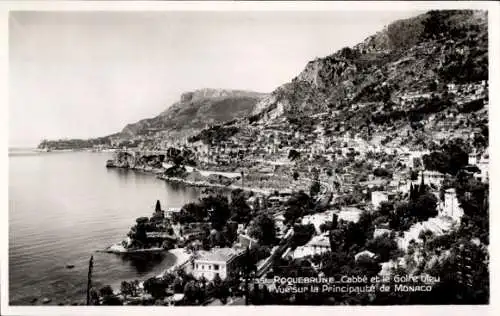 Ak Roquebrune Cap Martin Alpes-Maritimes, Gesamtansicht, Fürstentum Monaco