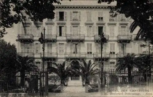 Ak Nizza Nizza Alpes Maritimes, Hotel des Empereurs, Boulevard Dubouchage