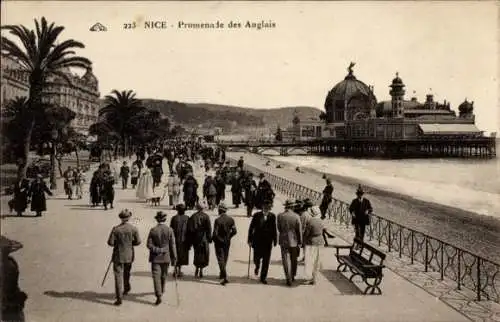 Ak Nizza Nizza Alpes Maritimes, Promenade des Anglais