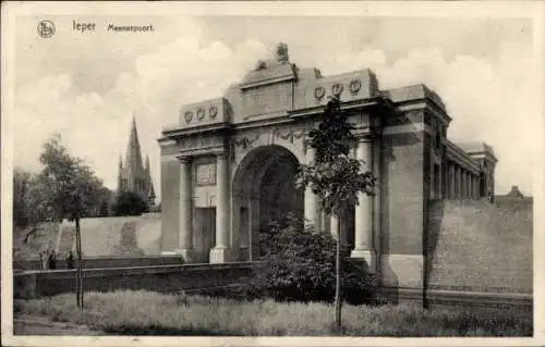 Ak Ypres Ypern Westflandern, Meenenpoort