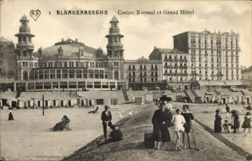 Ak Blankenberghe Blankenberge Westflandern, Casino Kursaal, Grand Hotel