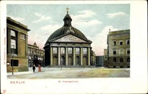 Ak Berlin Mitte, St. Hedwigskirche