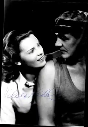 Ak Schauspieler Attila Hörbiger und Hilde Krahl, Portrait, Autogramm